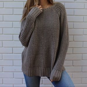 American Eagle Jegging Sweater Med. gold/tan/brown